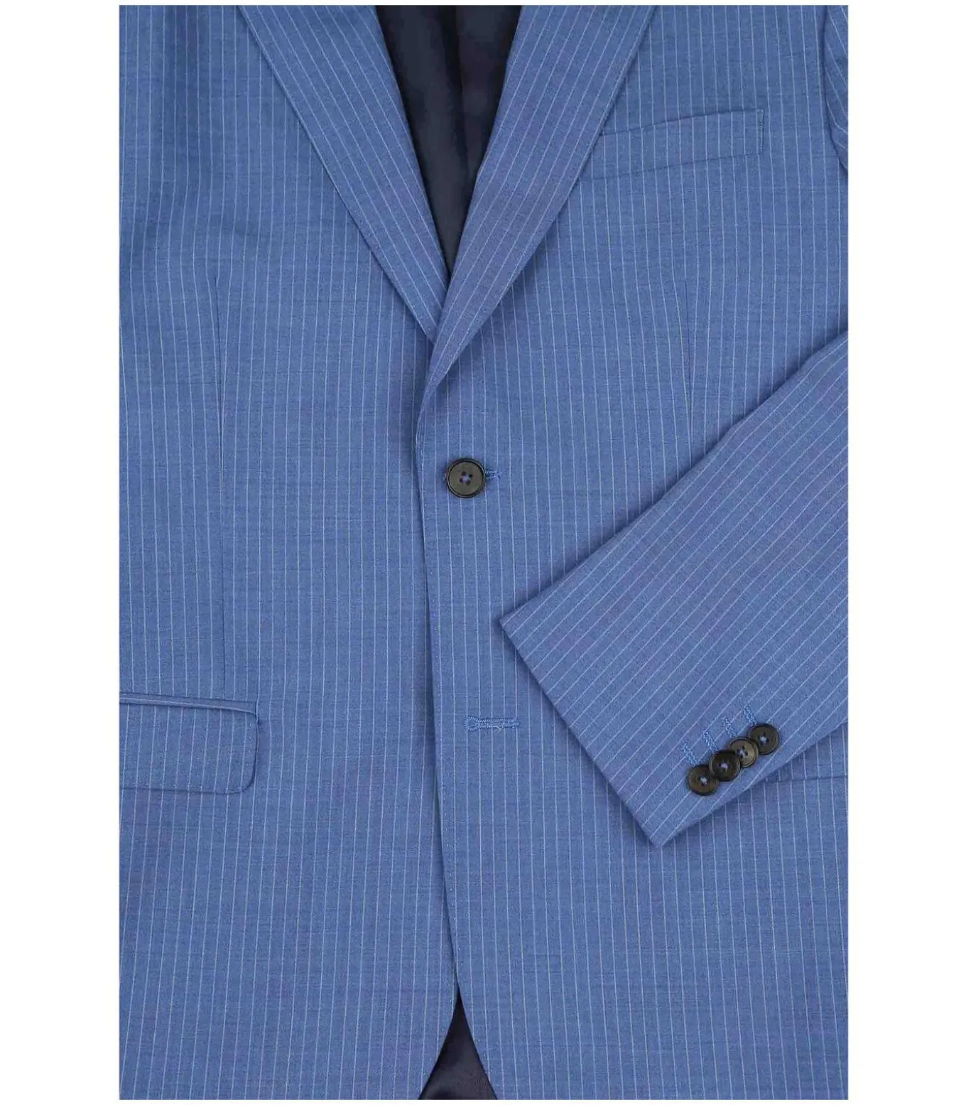 Strato Ossi Kostuum Wol Blauw