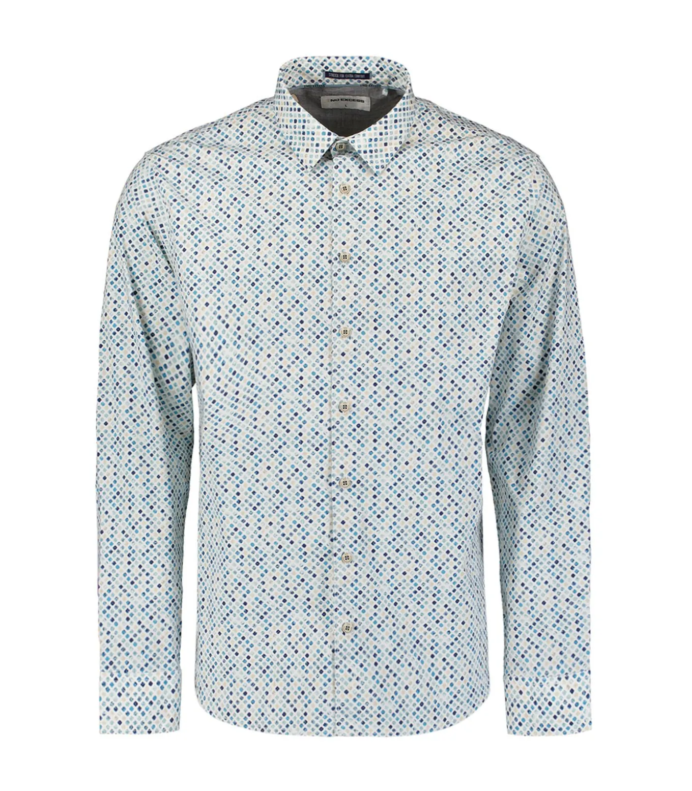 Stretch overhemd met print