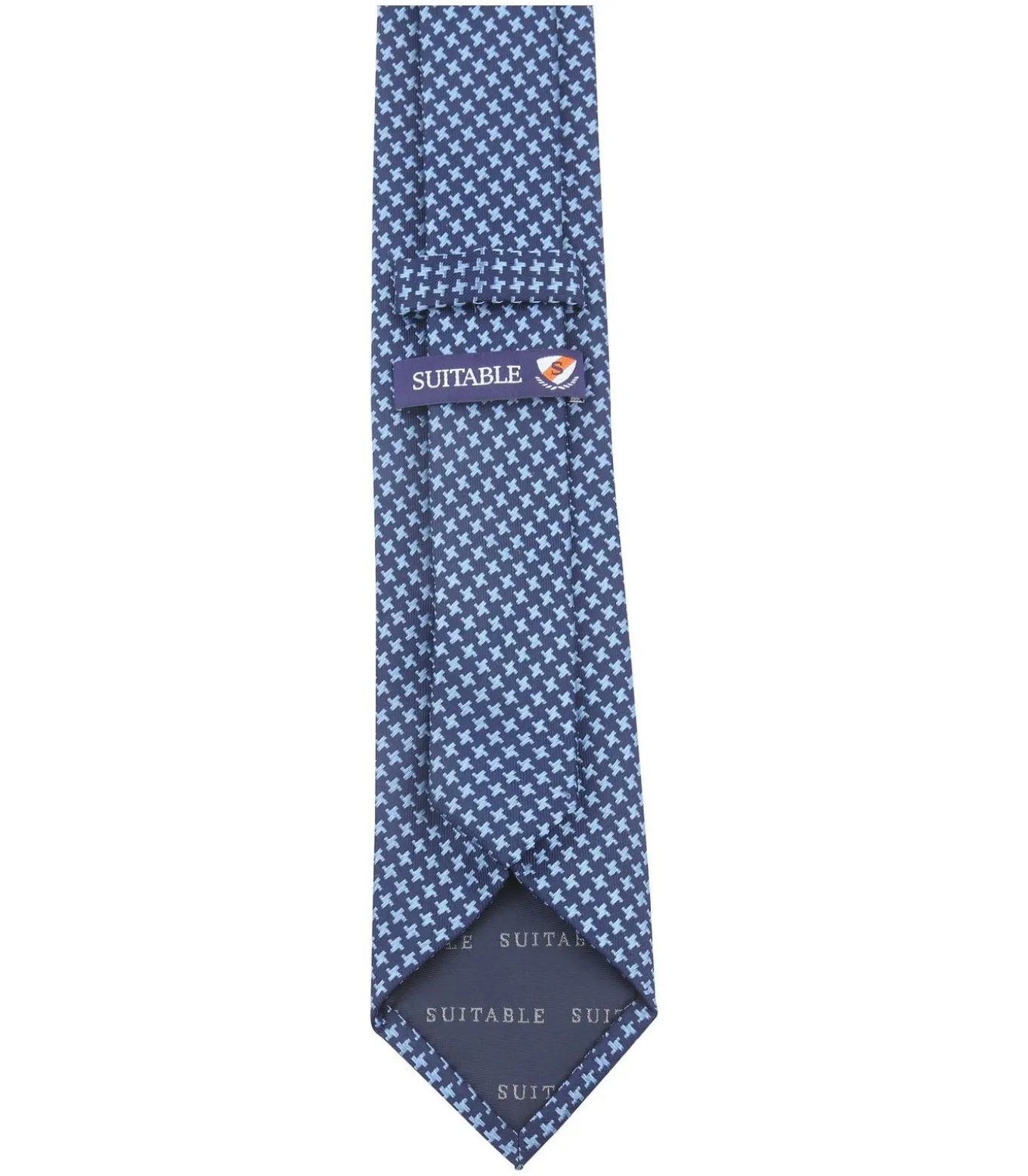 Stropdas Zijde Dessin Navy