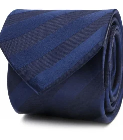Stropdas Zijde Streep Navy