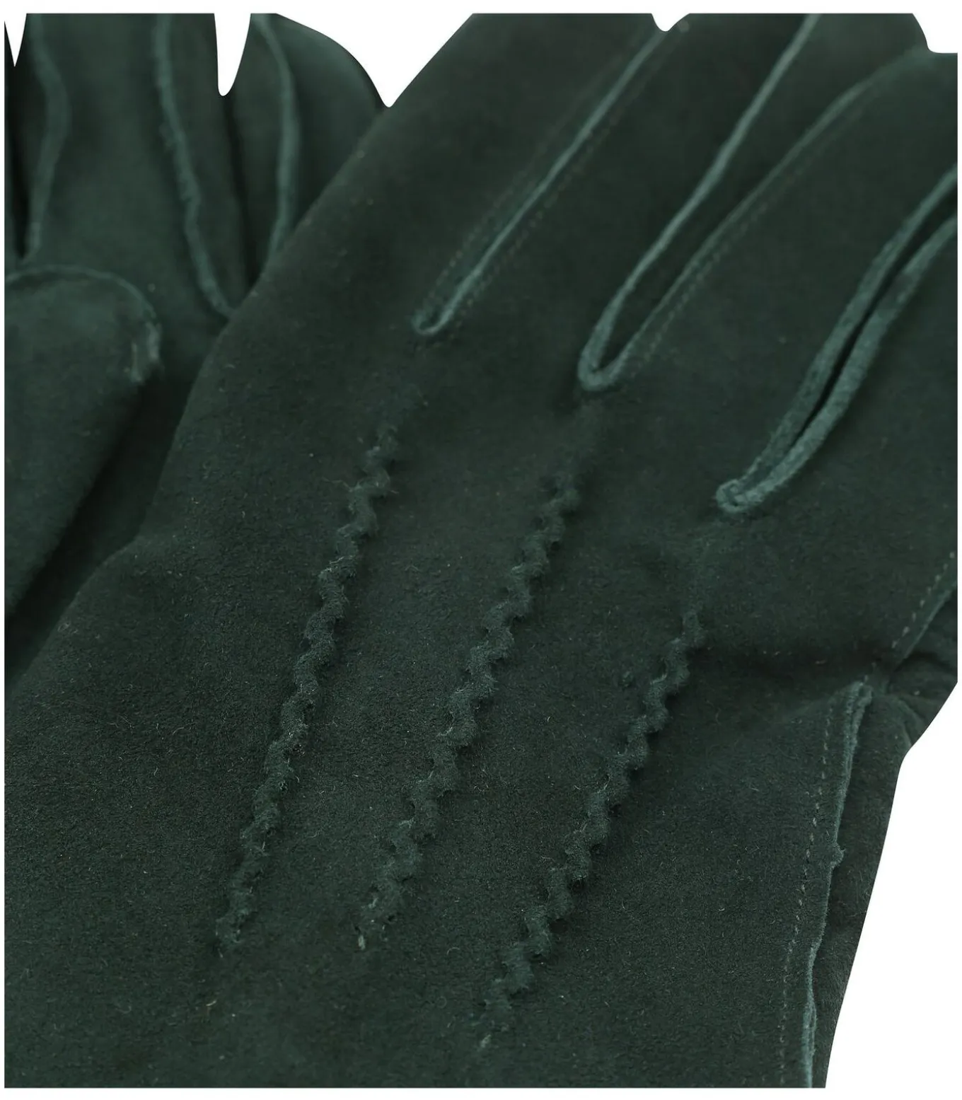 Suede Handschoen Donkergroen