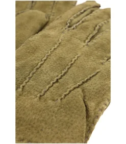 Suede Handschoen Penryn Olive