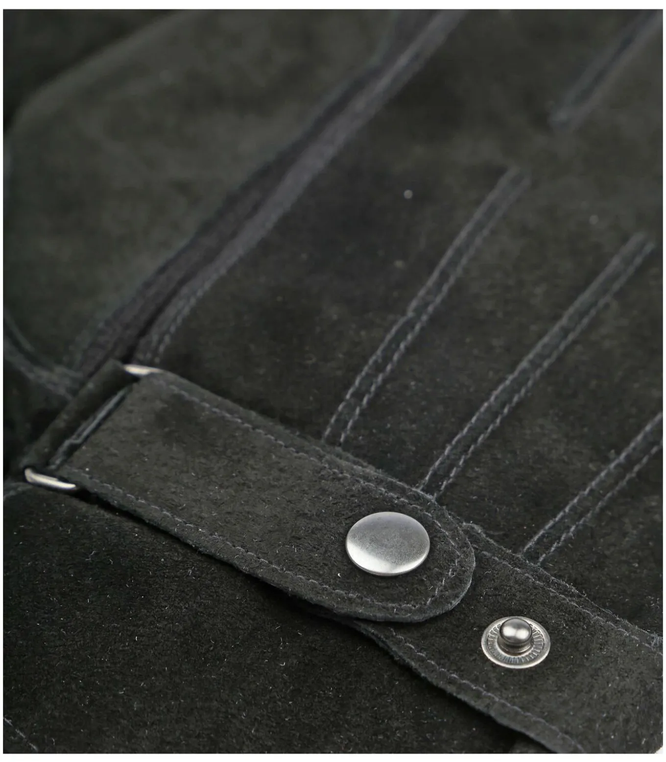 Suede Handschoen Zwart