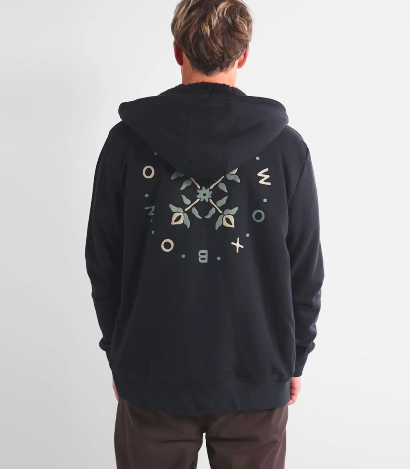 Sweater met sherpa-voering en capuchon CIRCLE