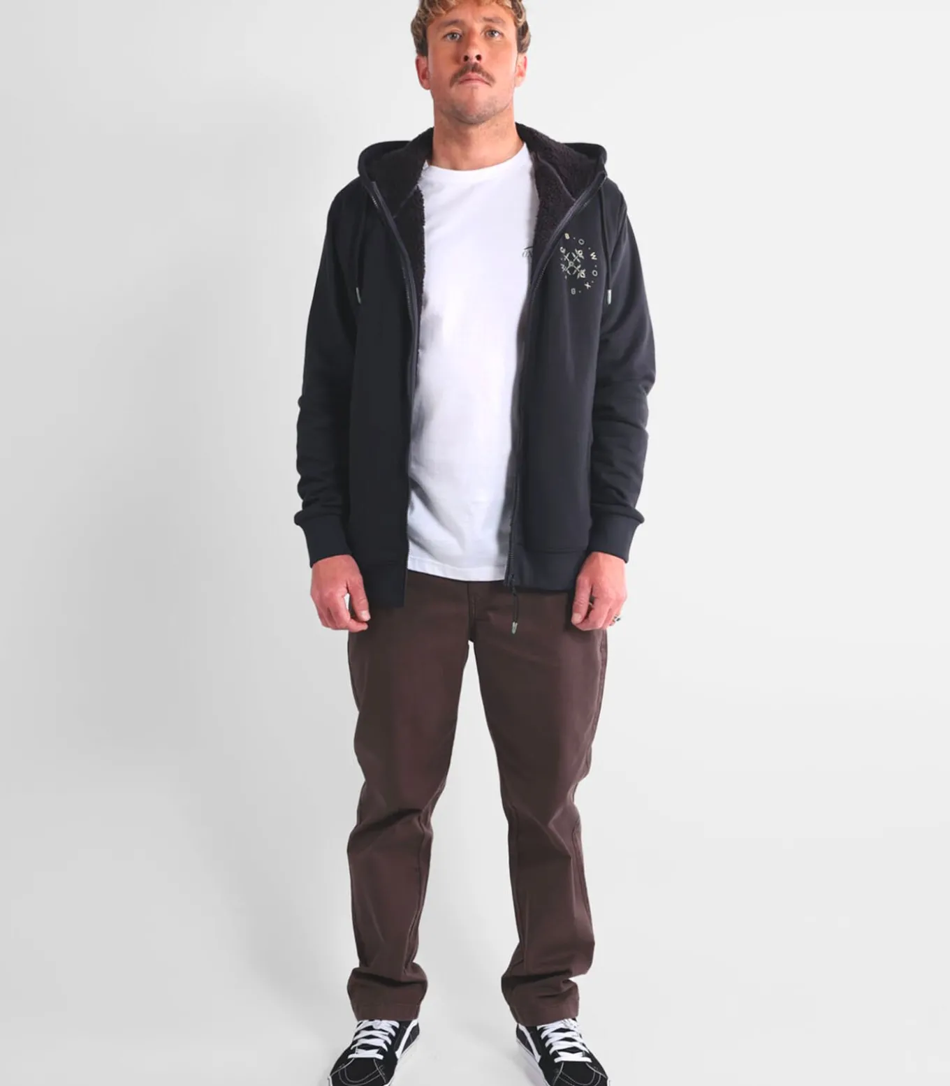 Sweater met sherpa-voering en capuchon CIRCLE
