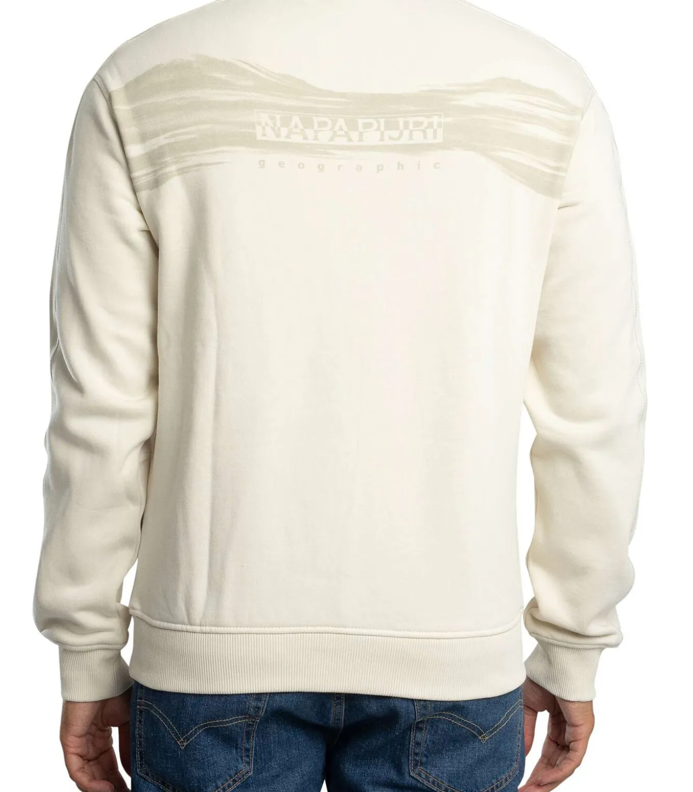 Sweatshirt Met Relaxte Grafische Achterkant