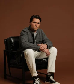 TAIZO - Casual overshirt met opgestikte zakken