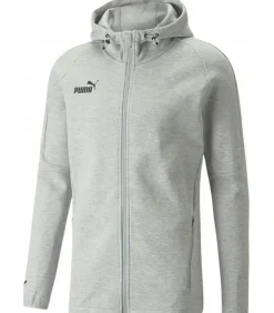 TEAMFINAL CASUALS - Trui met kap Met Volledige Ritssluiting - Grijs
