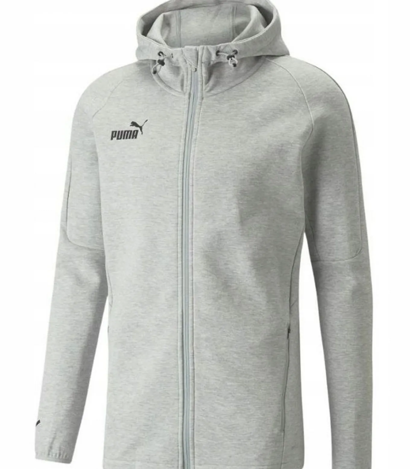 TEAMFINAL CASUALS - Trui met kap Met Volledige Ritssluiting - Grijs