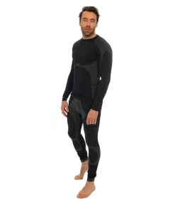 Thermo Legging Heren Premium Zwart Melange