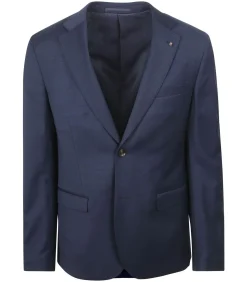 Toulon Kostuum Wol Navy
