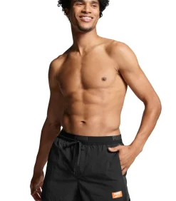 Track Shorts Zwembroek Heren Zwart