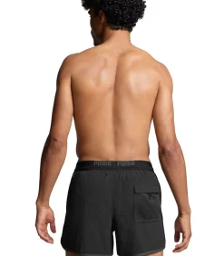Track Shorts Zwembroek Heren Zwart