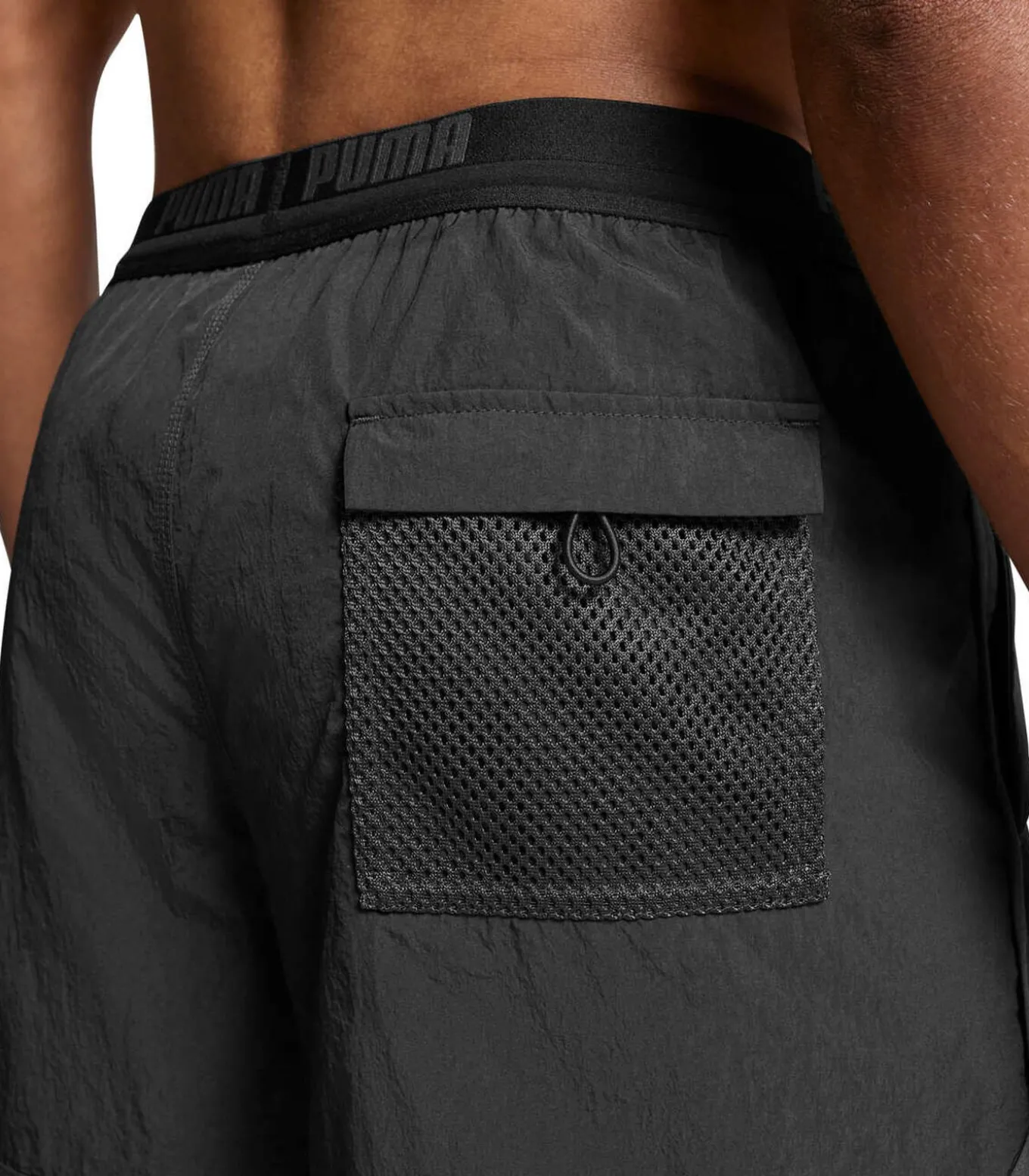 Track Shorts Zwembroek Heren Zwart
