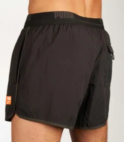 Track Shorts Zwembroek Heren Zwart