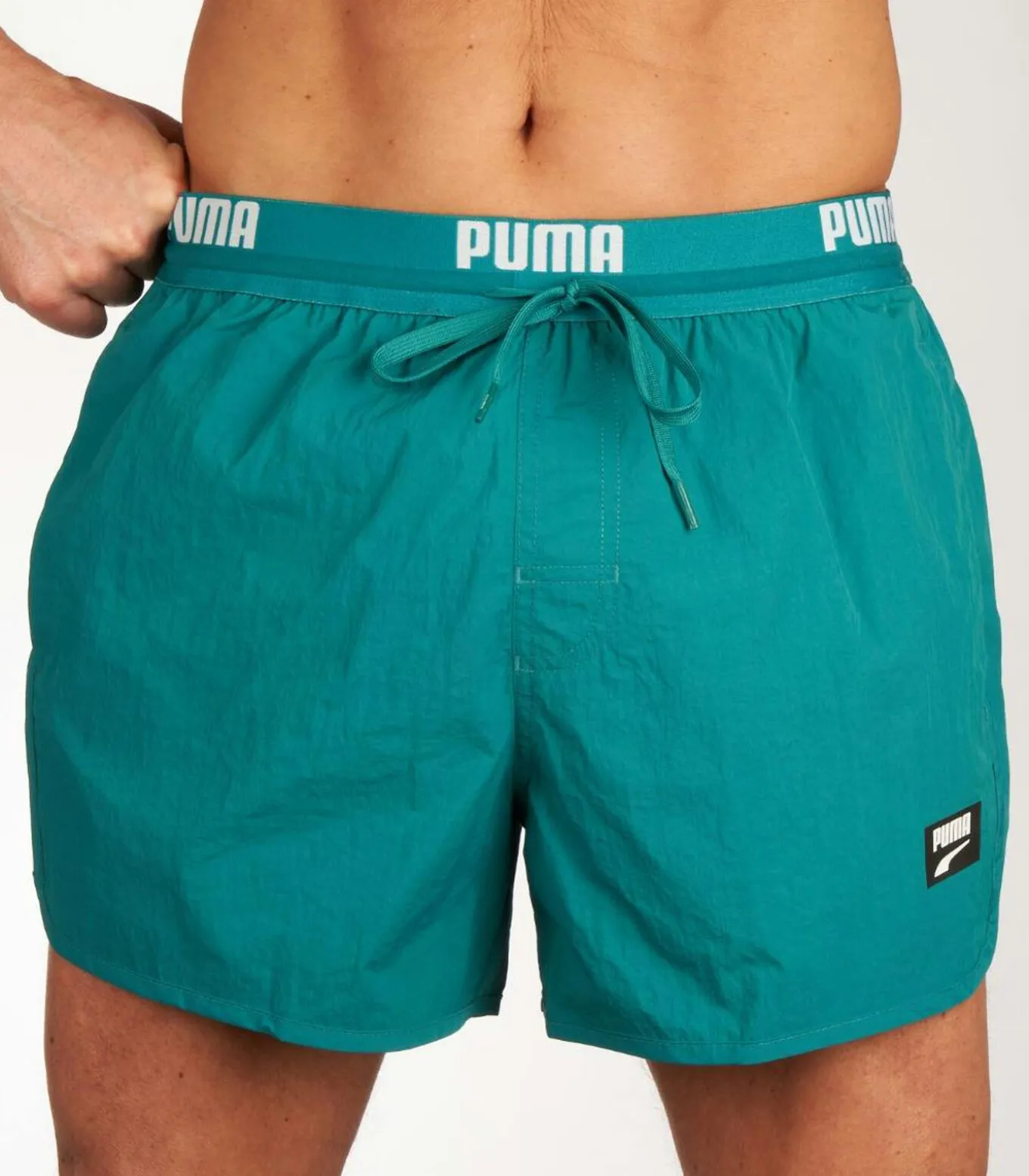 Track Shorts Zwembroek Heren Teal