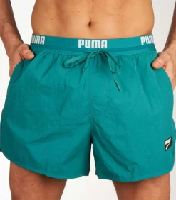 Track Shorts Zwembroek Heren Teal