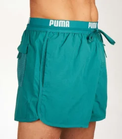 Track Shorts Zwembroek Heren Teal