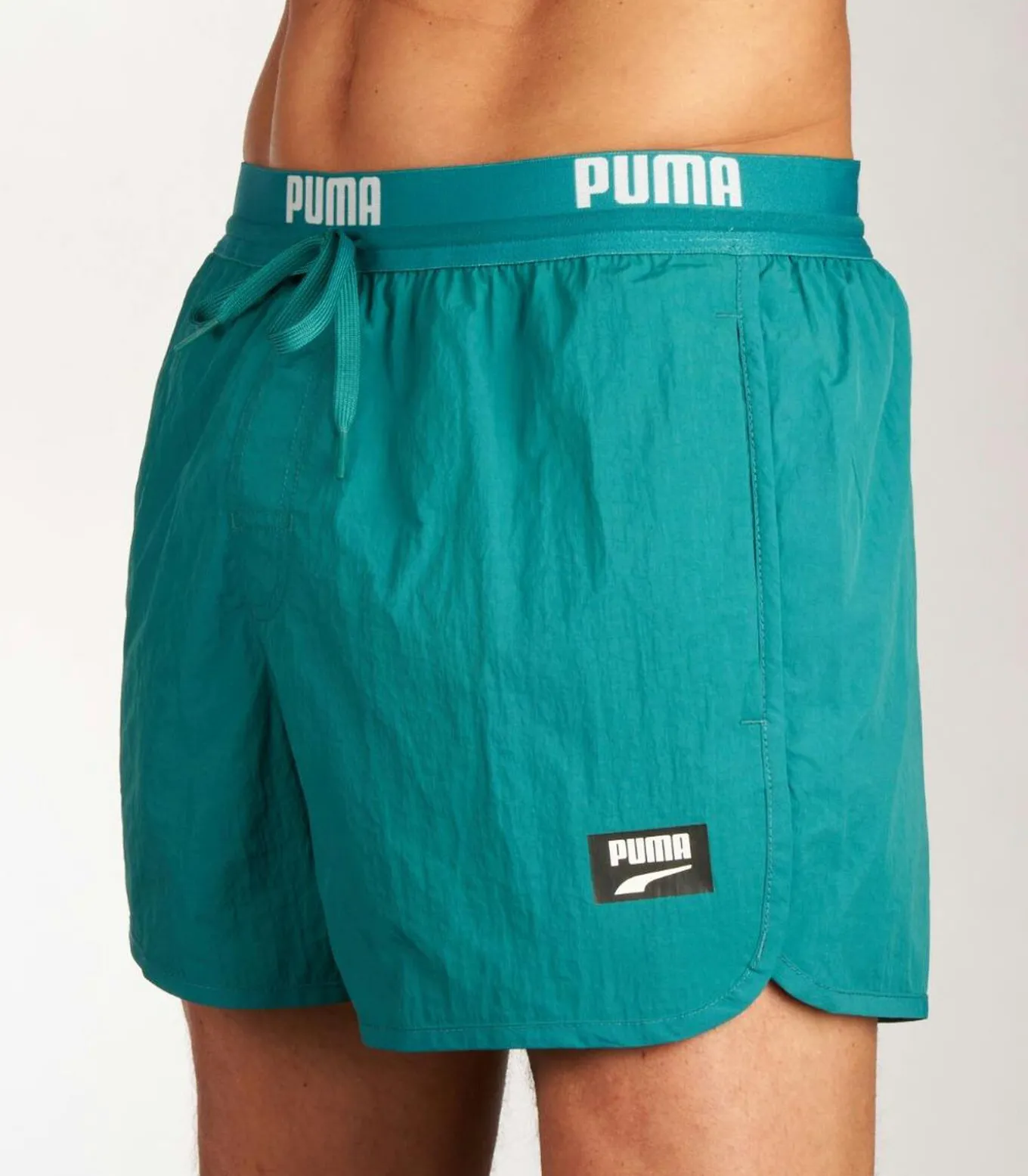 Track Shorts Zwembroek Heren Teal