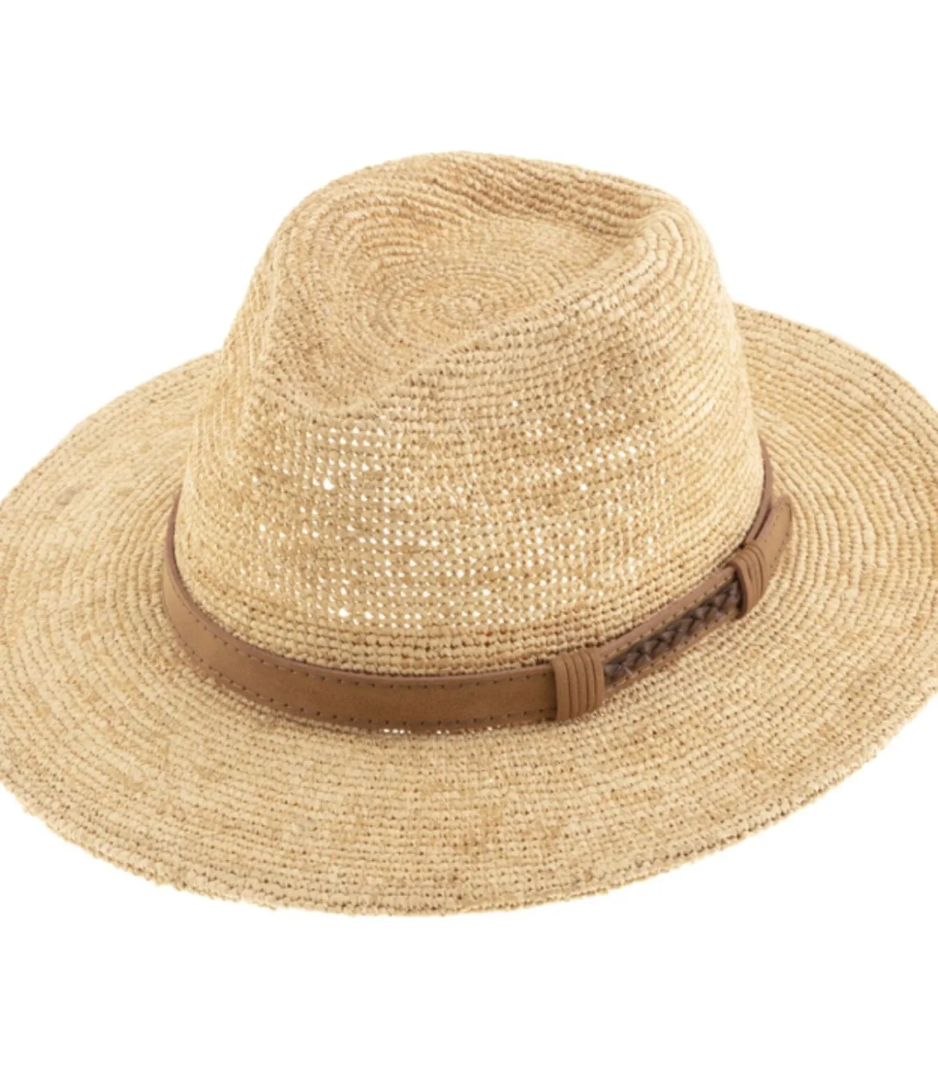 Traveller raffia hoed natural