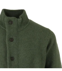 Truien Patch Zip Through Knitted Jumper