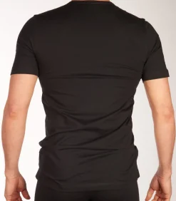 t-shirt ronde hals 2 pack 95/5 organic cotton shirts black