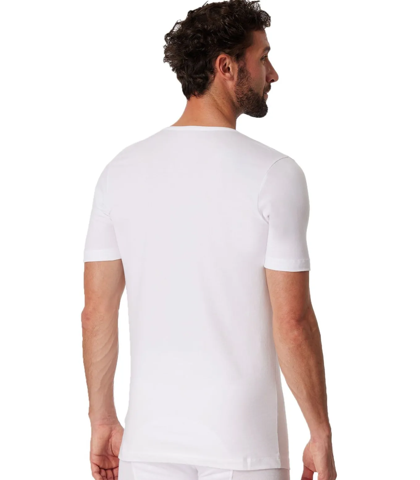 t-shirt v-hals 2 pack 95/5 organic cotton shirts white
