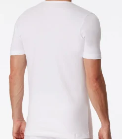t-shirt v-hals 2 pack 95/5 organic cotton shirts white