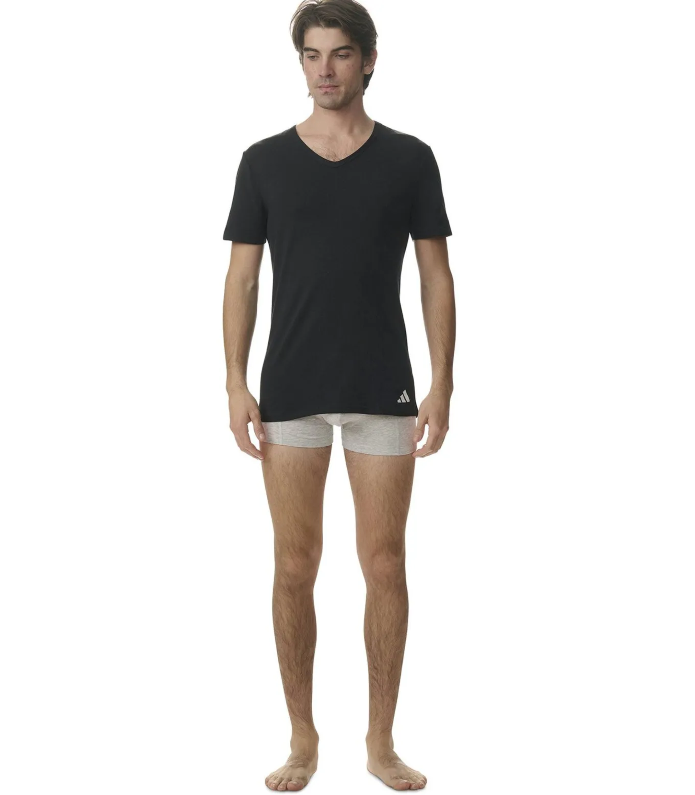 T-shirt V-Neck Shirt Active Flex Cotton 4P Verpakking van 4