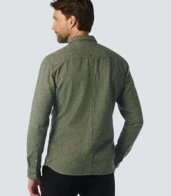 Tweekleurig overhemd van keperstof: Stijl en elegantie gecombineerd
