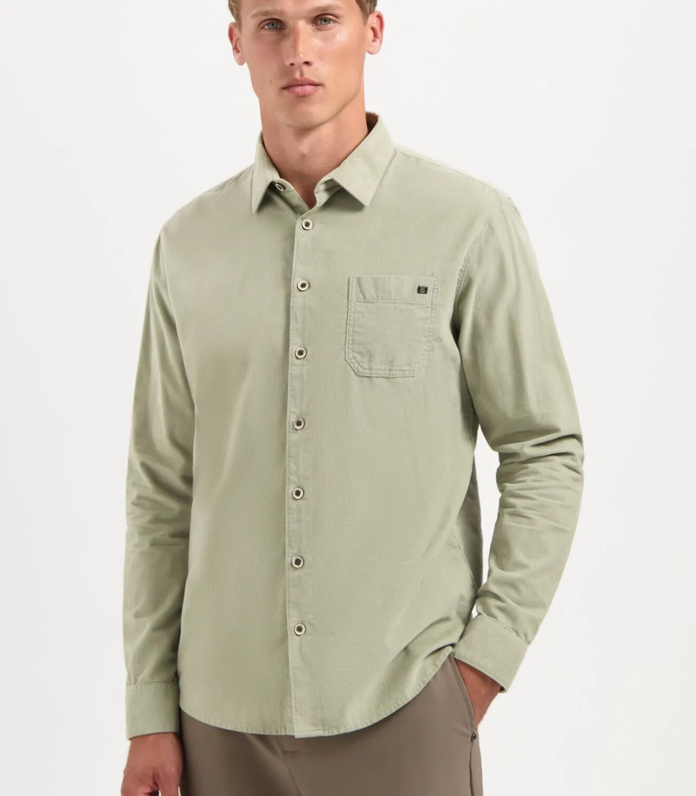 Uni hemd in fancy corduroy