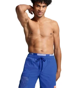 Utility Mid Shorts Zwembroek Benjamin Blue