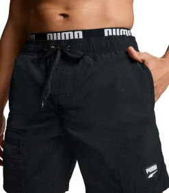 Utility Mid Shorts Zwembroek Zwart