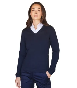 V NECK - Trui - Marineblauw