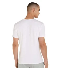 V NECK - T-shirt - Wit