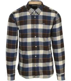 Valley Overhemd Ruit Bruin Blauw