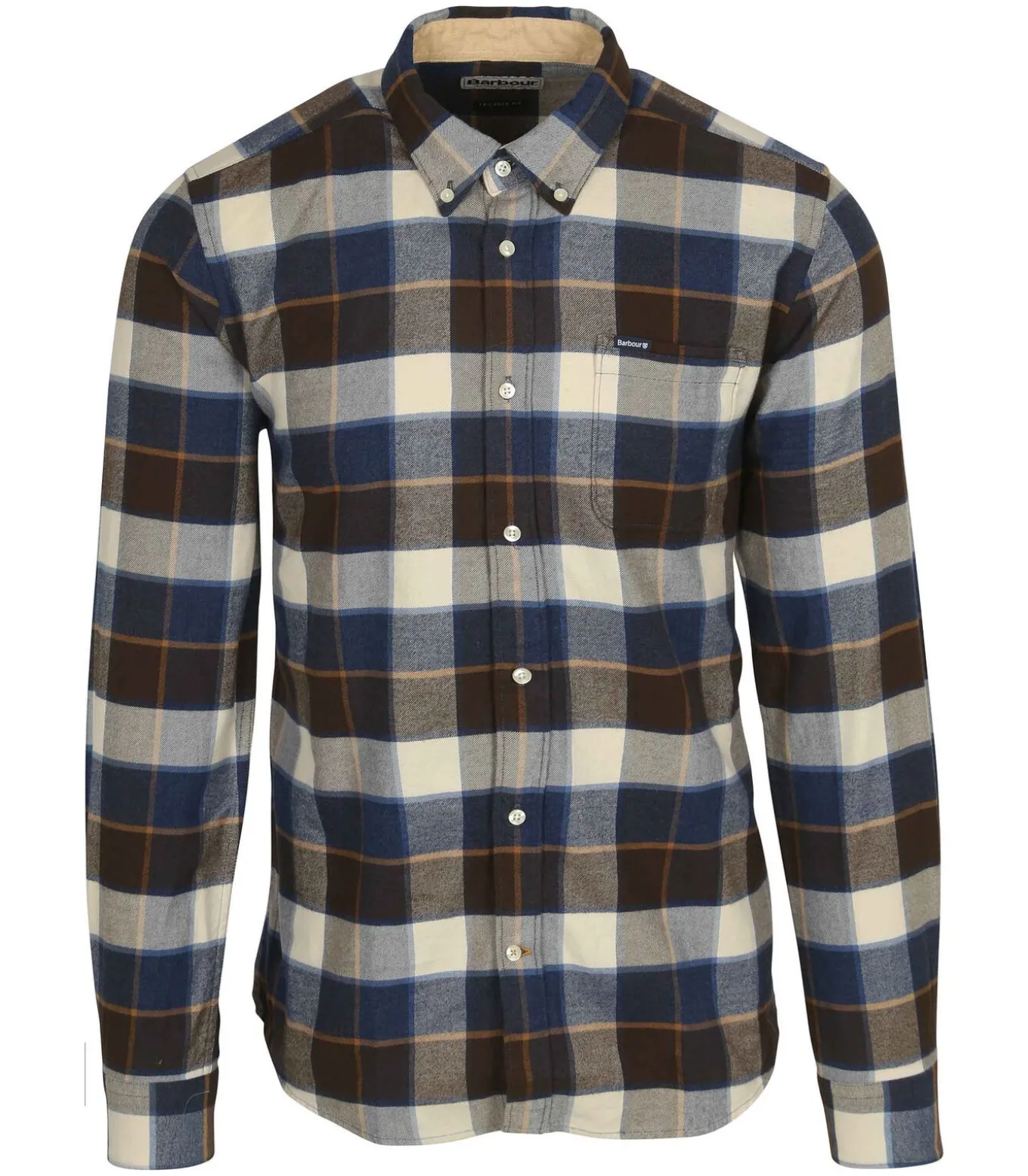 Valley Overhemd Ruit Bruin Blauw