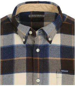 Valley Overhemd Ruit Bruin Blauw