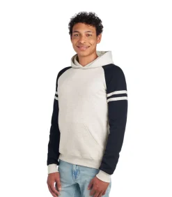 VARSITY - Trui met kap - Zwart Lak