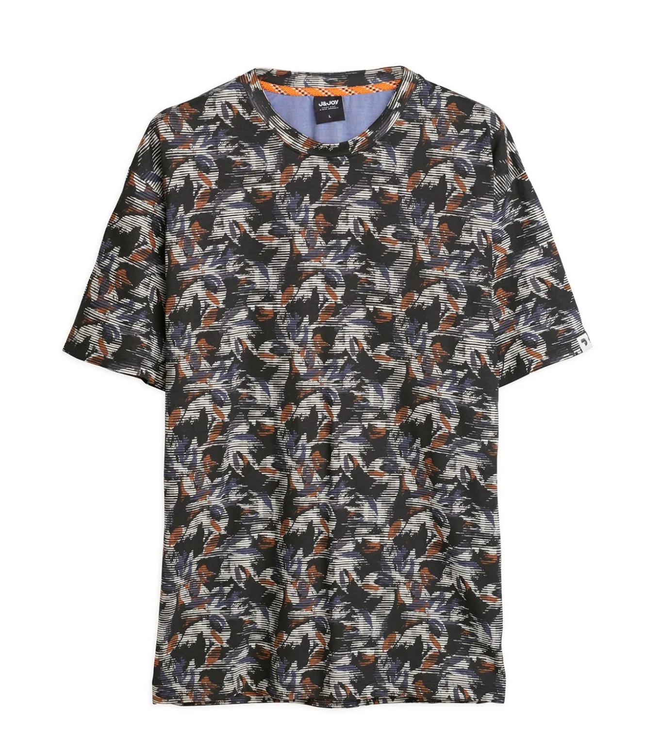 Veelkleurig bloemen-T-shirt voor heren