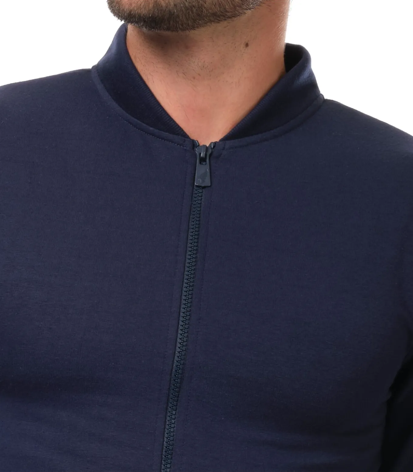 Vest met ronde hals en ritssluiting