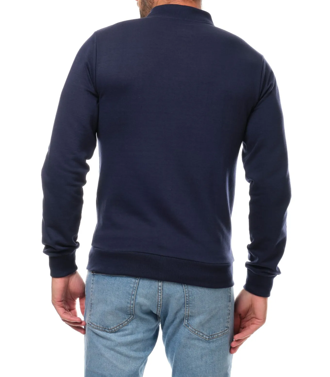 Vest met ronde hals en ritssluiting