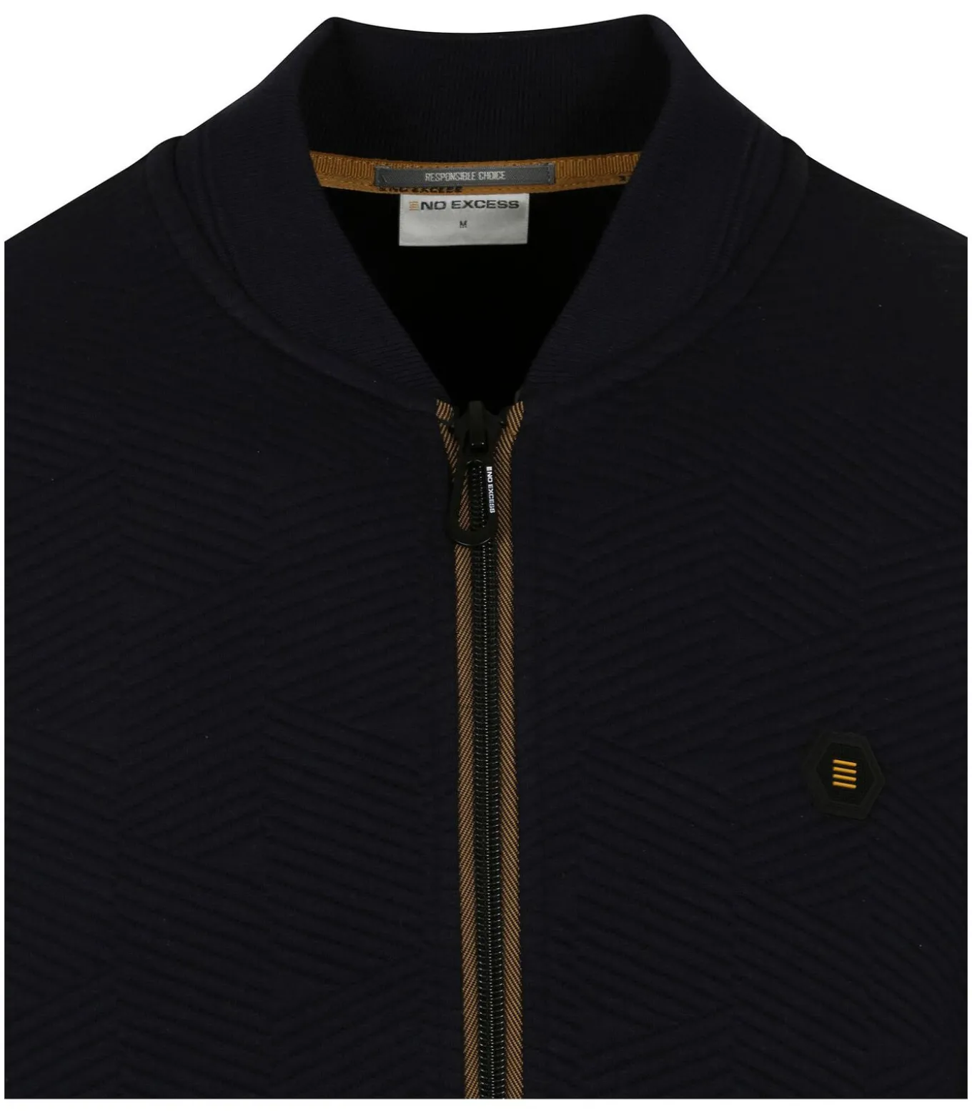 Vest Patroon Navy Blauw