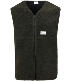 Vest Teddy Fleece Donkergroen