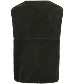 Vest Teddy Fleece Donkergroen