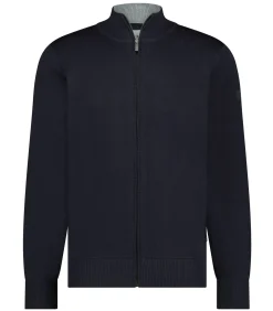 Vest Wol Blend Navy