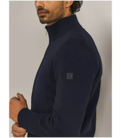 Vest Wol Blend Navy