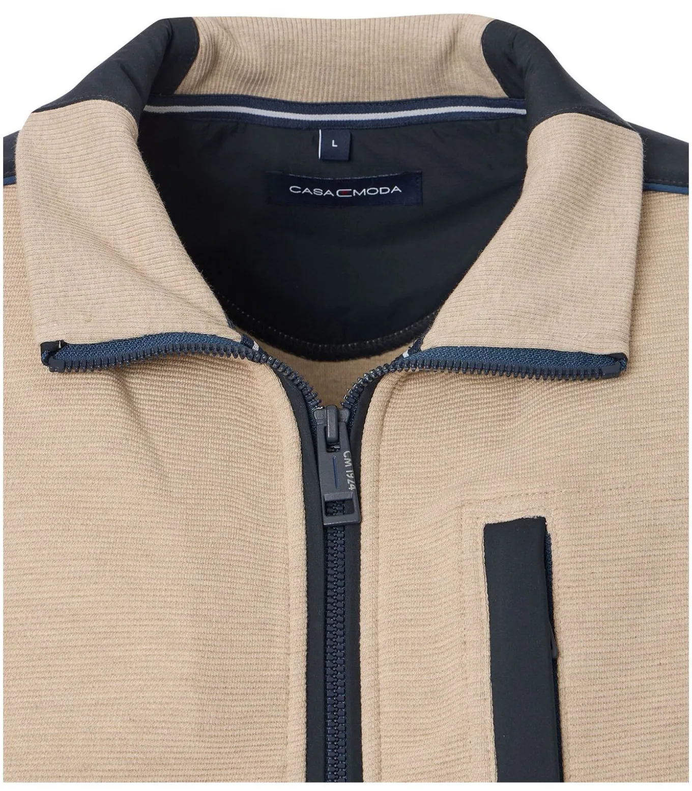 Vest Zip Beige