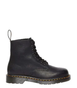 Veterschoenen Dr. Martens zachte zwarte leren laarzen