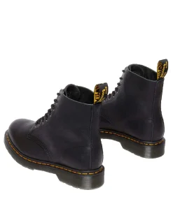 Veterschoenen Dr. Martens zachte zwarte leren laarzen